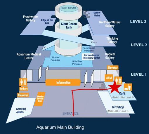 New England Aquarium Boston Map - Drucie Kimberley